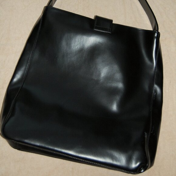NWOT Lancome XL Black Shoulder Bag - Picture 8 of 11
